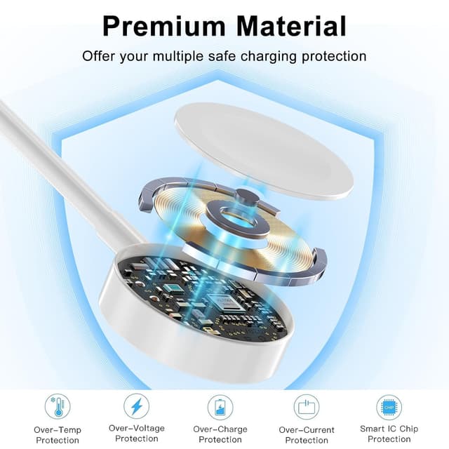 Thumbnail 5 de Amasuki 2Pack Magnetic Apple Watch Charger 1m