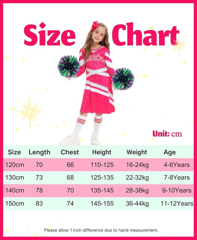 Thumbnail 1 de HaoVrisn Deguisement Pom Pom Girl Enfant