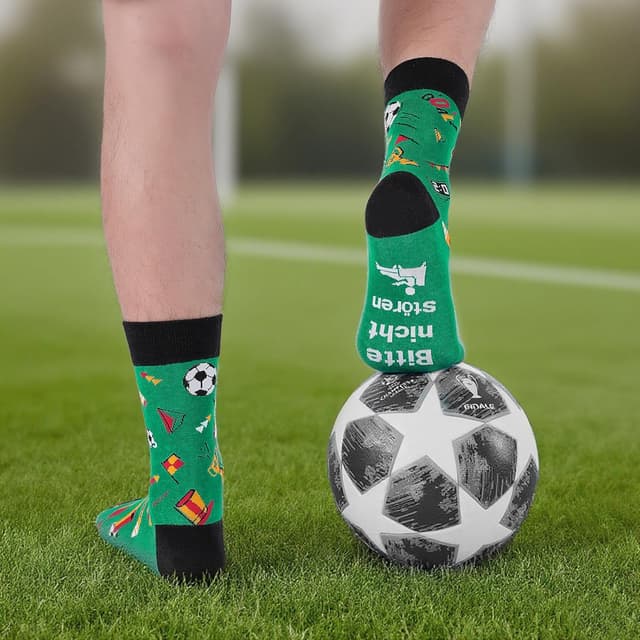 Detalle de Effeet Lustige Socken Herren 37–46 – Fußball-Spruch als Geschenk für Männer
