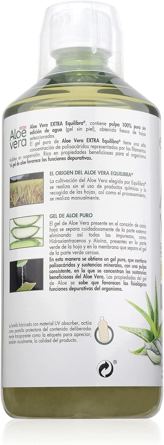 Thumbnail 4 de Equilibra Aloe Vera Extra 99.5% – Detox y Vegan 1L