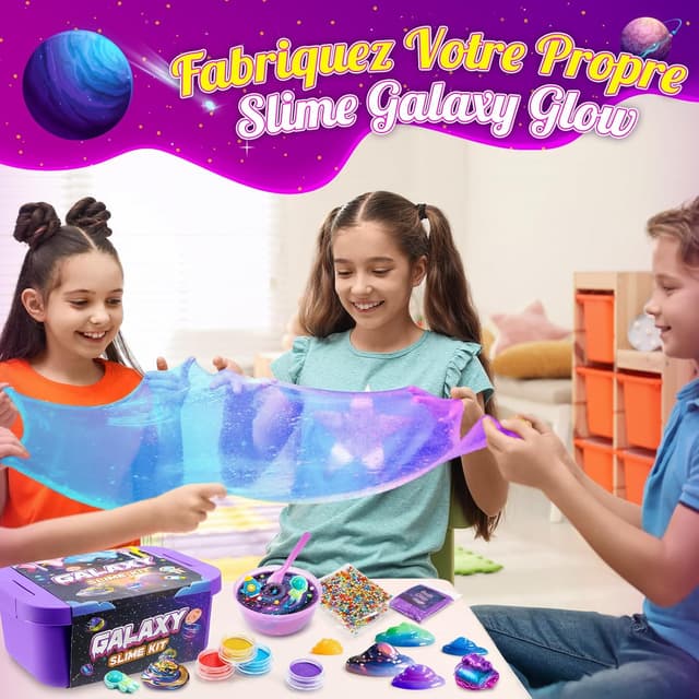 Detalle de iKidiki Slime Fluffy 6-12 ans, 29 pièces