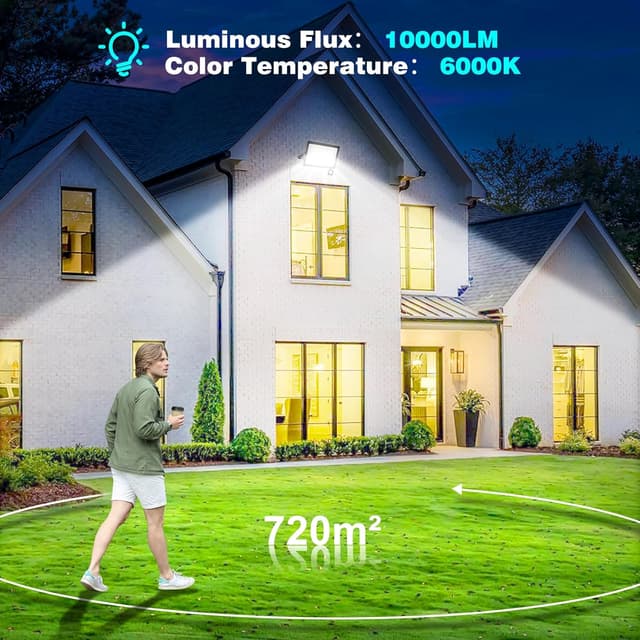 Detalle de T-SUN 100W security floodlight sensor