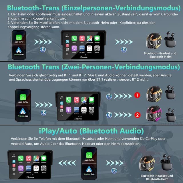 Thumbnail 2 de CARPURIDE W502BS Pro BMW Motorrad CarPlay