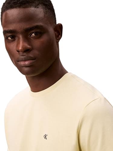 Detalle 1 de Calvin Klein Camiseta SS Classic Monogram tee para hombre (blanco Lime Spritz) talla M