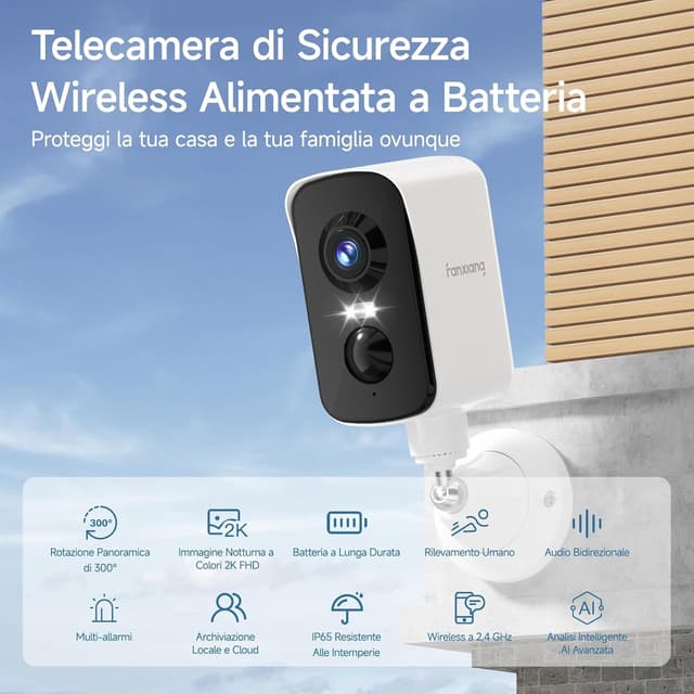 Detalle de fanxiang Telecamera WiFi esterno 2K