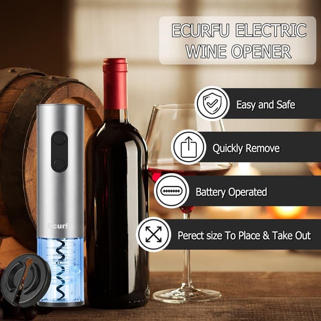 Thumbnail 5 de Electric Wine Opener 4 AA Battery Operated 🍷
