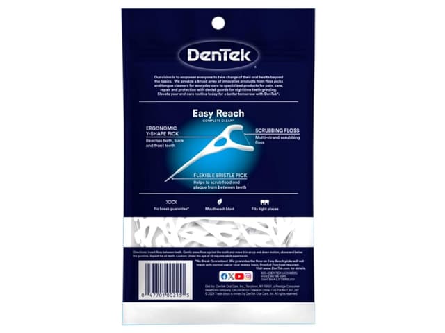Detalle de DenTek Easy Reach Complete Clean 75 🦷