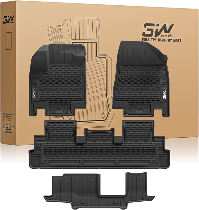 Imagen de 3W Floor Mats Nissan Pathfinder 3-Row TPE 8‑Passenger en OfertitasTOP