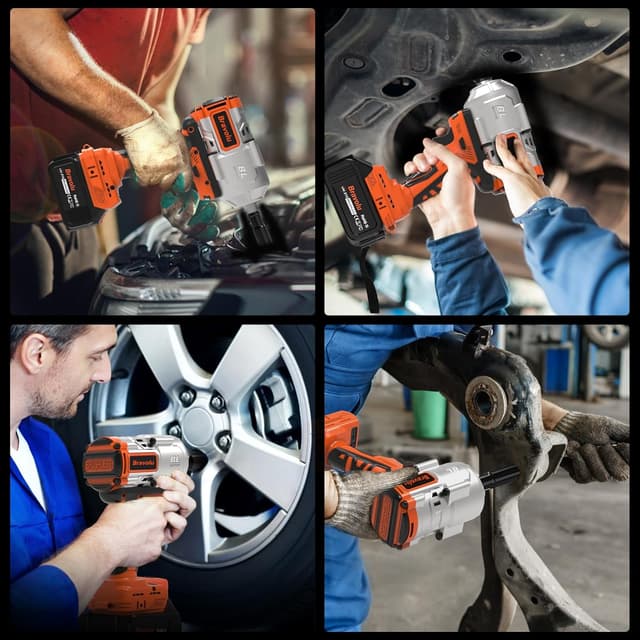 Detalle 2 de Clé à chocs sans fil 21V 1000N.m Bravolu