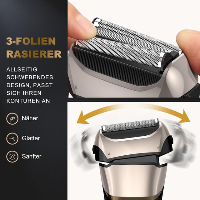 Detalle 2 de Folienrasierer Herren 2-in-1 Elektrorasierer