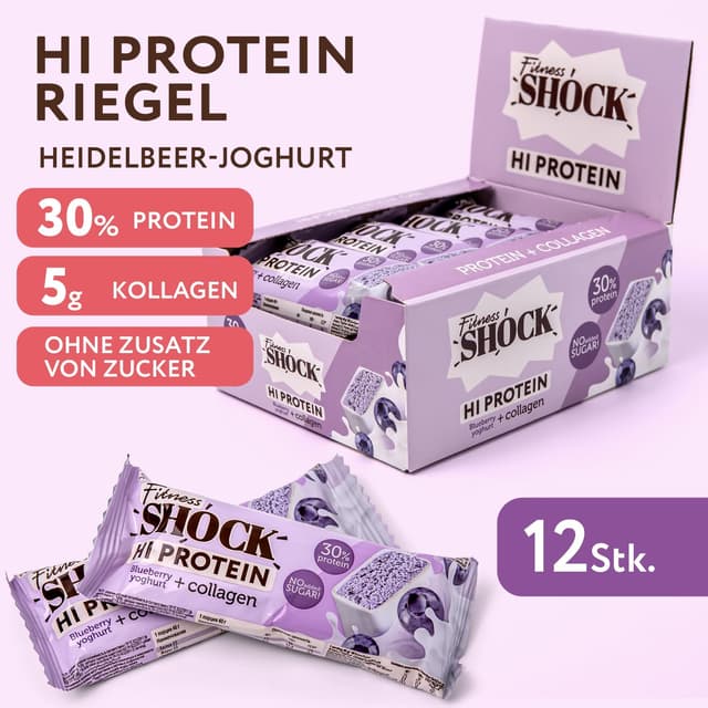 Detalle de Proteinriegel-Set mit 30% Protein, 12 Stück