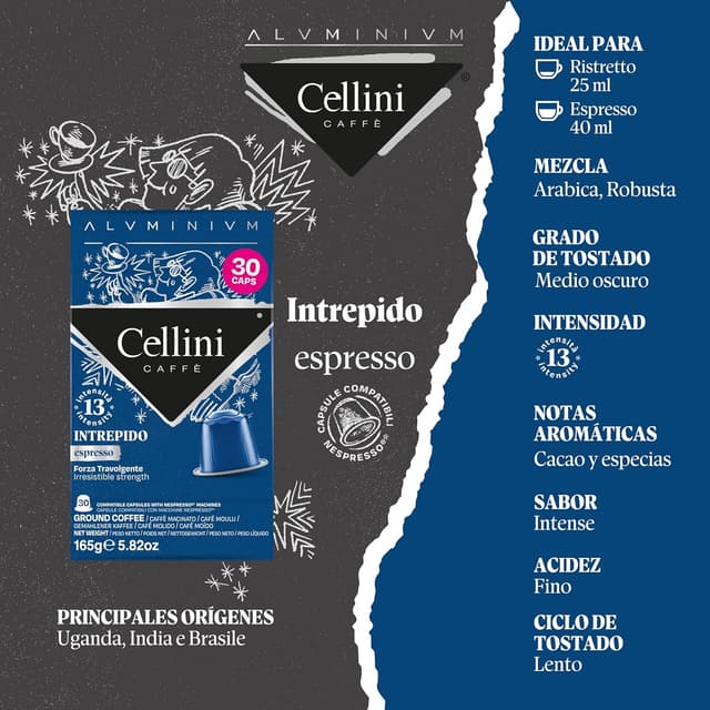 Thumbnail 2 de Café Cellini Cápsulas de Aluminio Compatibles Nespresso ☕ 120pcs