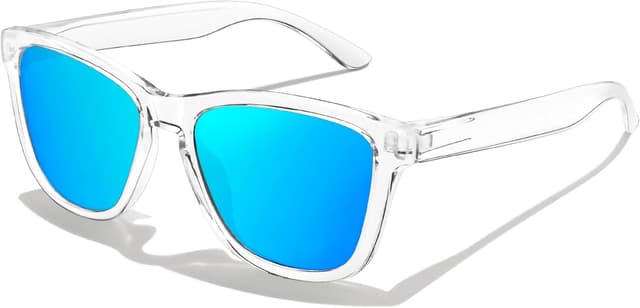 Detalle de KANASTAL Lunettes de soleil polarisées Polarisées UV400 carrées rétro (unisex, branches incurvées, verres TAC)