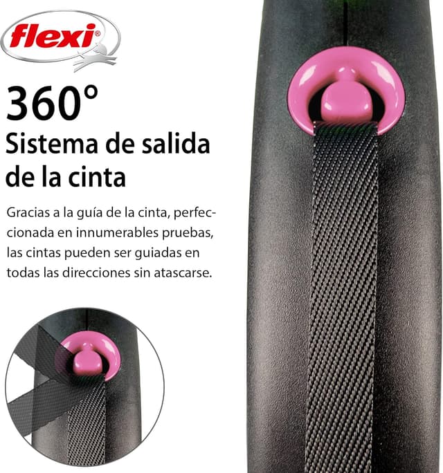 Thumbnail 2 de Flexi Black Design Correa Enrollable 5M Rosa