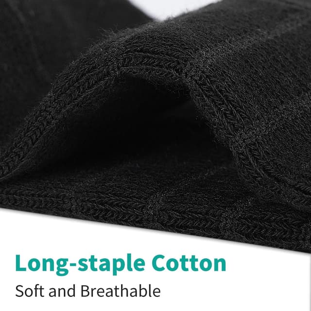 Detalle 2 de Coskefy Thick Cushion Ankle Anti-Blister Running Socks (6 Pairs) – Cotton Trainer Sports Socks