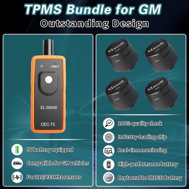 Thumbnail 5 de Masoll Gen 2 TPMS Sensor Set of 4