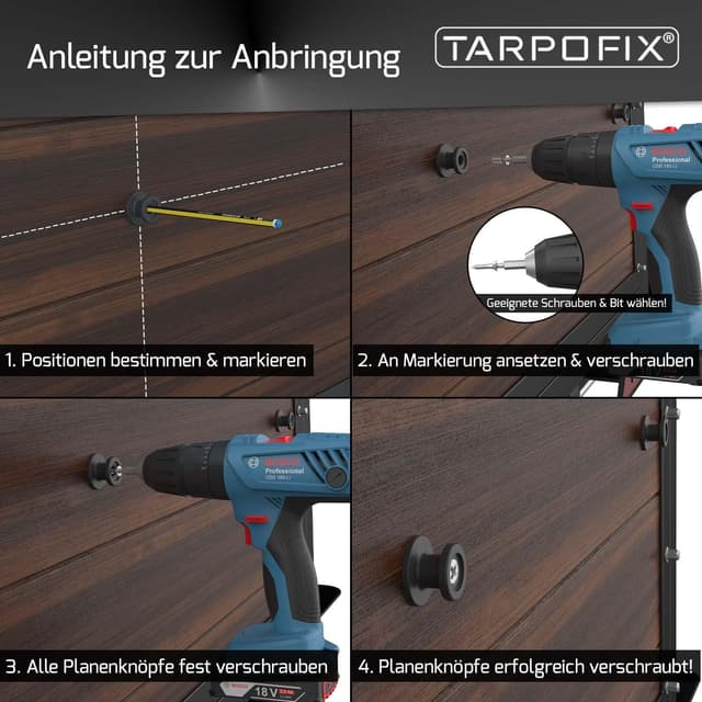 Thumbnail 5 de Tarpofix Planenknöpfe rund 20 Stk.