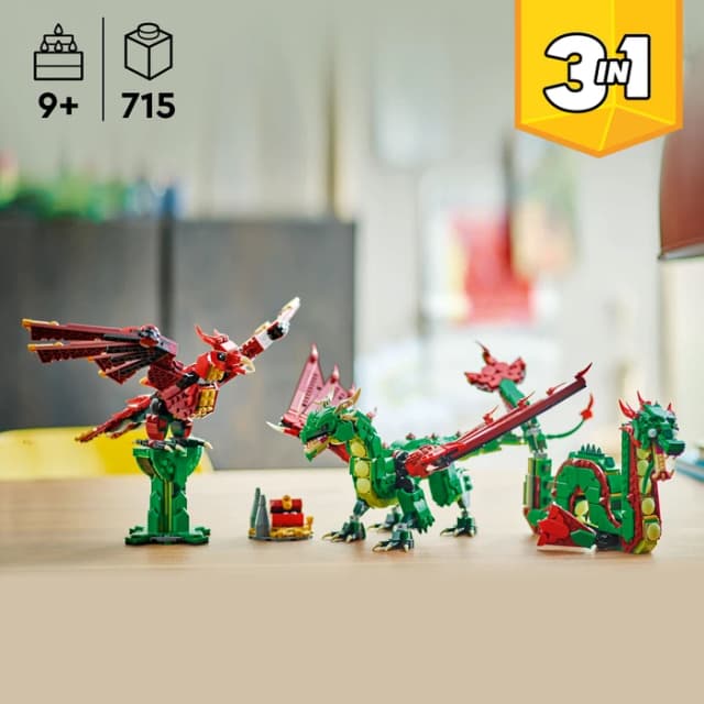 Thumbnail 3 de Lego 31161 Grüner Drache 715 Teile