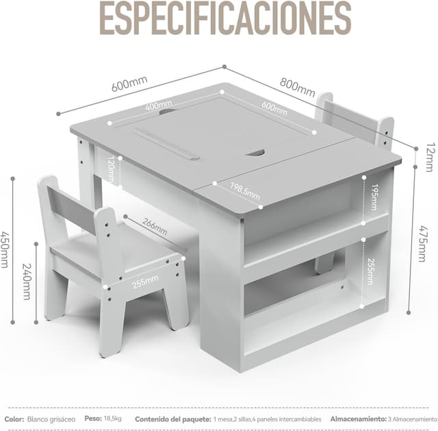 Thumbnail 6 de Mesa y Silla Infantil Multifunción