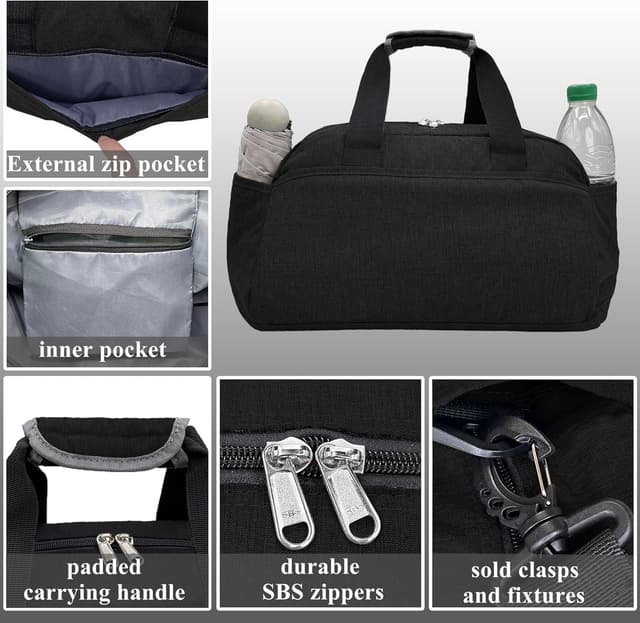 Detalle de 14 inch Small Gym Duffle Bag 35x20x20cm