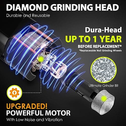 Detalle de IREDOON Lima Uñas Perro (3 velocidades) con 4 luces LED y batería recargable