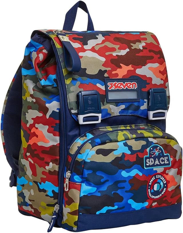 Thumbnail 6 de Seven Zaino Scuola Estensibile a doppio scomparto Nero/Navybush Boy (28 lt)