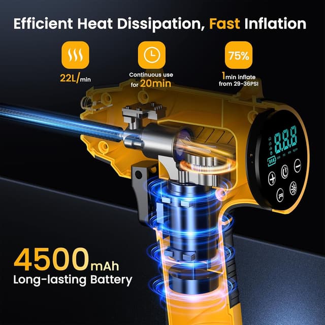 Thumbnail 2 de Ipflin Tyre Inflator 22 L/min cordless pump
