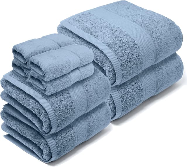 Imagen de LEBENGOOD Lot 8 serviettes de bain 70x140 en OfertitasTOP