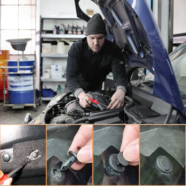 Thumbnail 6 de Ginsco Kfz-Werkzeug-Set 716-teilig: Universal Befestigungsclips für Verkleidungen, Stoßstangen & mehr