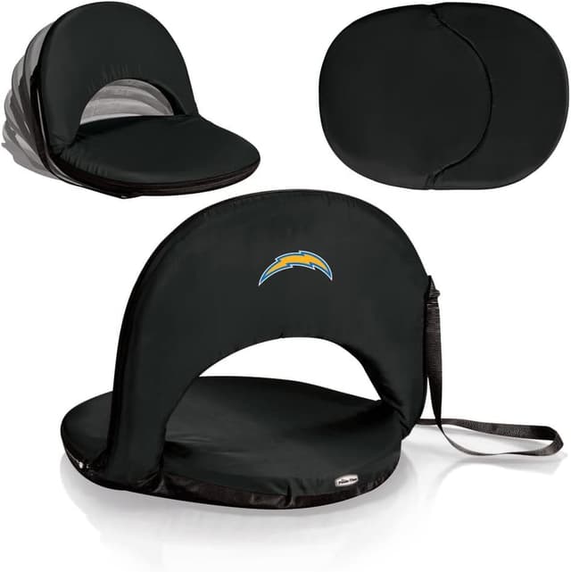Detalle 2 de Picnic Time Black Green Bay Packers Oniva Stadium Seat with Adjustable Shoulder Strap