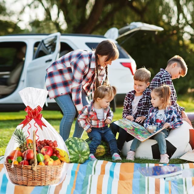 Thumbnail 5 de SAHMVER Large Cellophane Gift Bags 70x52cm