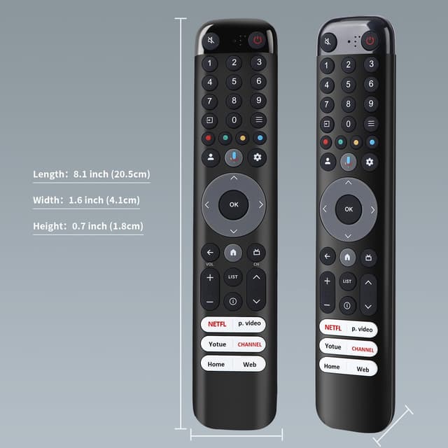 Thumbnail 6 de Gvirtue Sprach-Fernbedienung RC833/RC813 für TCL TV (Ersatz für Original), kompatibel mit TCL Android/Google Smart TV