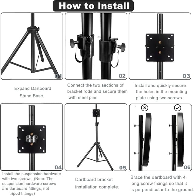 Thumbnail 2 de Aiqilai Dart Board Stand 122–210 cm