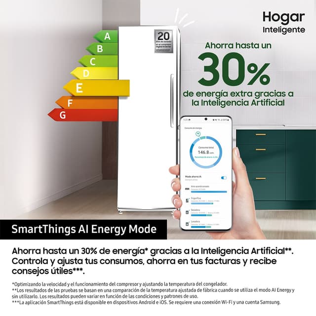 Thumbnail 3 de Samsung RR39C7BH5S9 Frigorífico 387 L