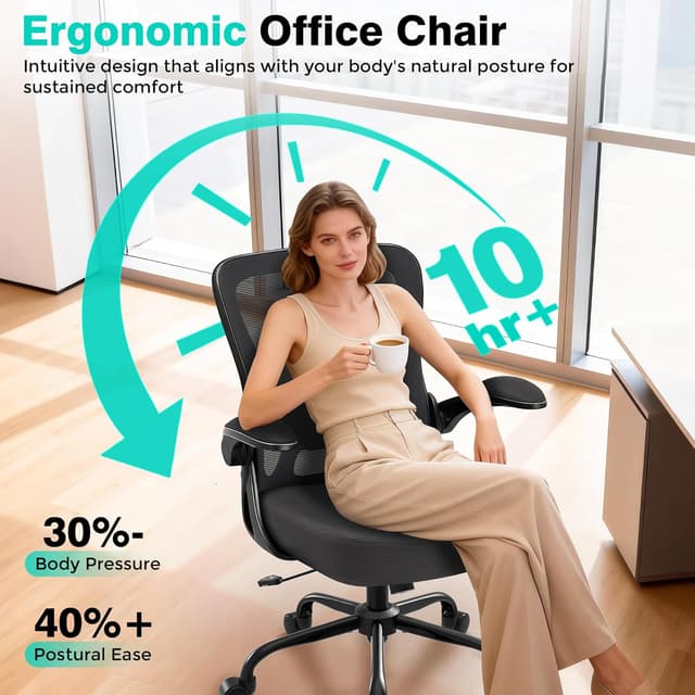 Thumbnail 4 de AreShark Office Chair Ergonomic Mesh 300 lb capacity