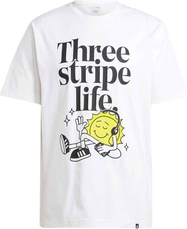 Detalle de adidas Positivity Graphic tee camiseta blanca