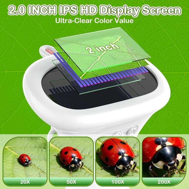 Thumbnail 2 de GlobalCrown Microscopio digitale portatile 200x