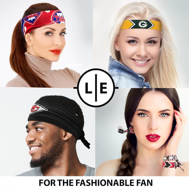 Detalle de Little Earth Productions NFL Tigerspace Headband (Official Team Wordmark)