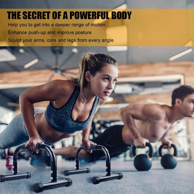 Thumbnail 4 de AmazeFan Parallettes Bars 17×10×10in Calisthenics Equipment 🏋