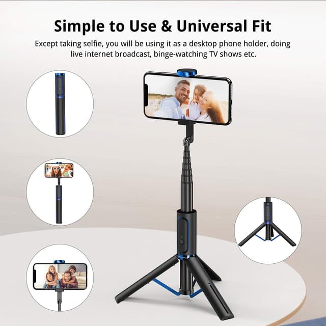 Thumbnail 5 de ATUMTEK Selfie Stick Tripod 31.3in