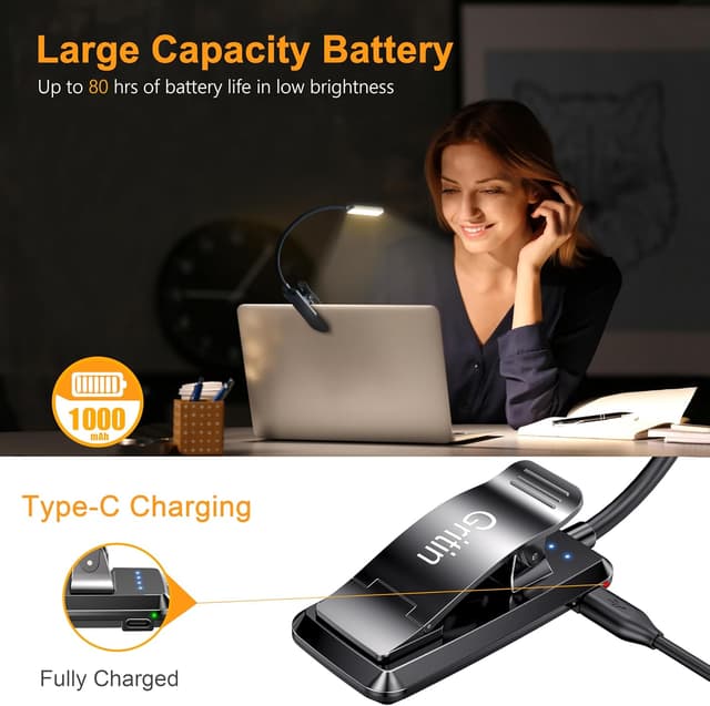 Thumbnail 3 de Gritin Luz de Lectura Recargable 1000 mAh