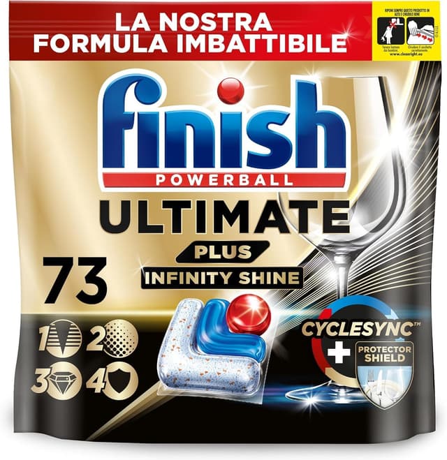 Thumbnail 1 de Finish Ultimate PLUS Infinity Shine pastiglie lavastoviglie 146 capsule