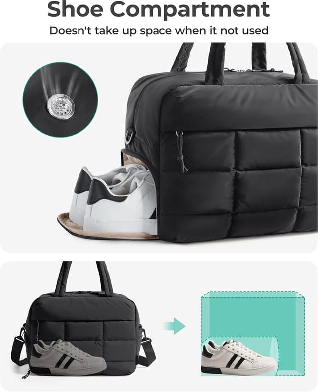 Thumbnail 2 de BAGSMART Puffer Reisetasche 40x23x30 cm