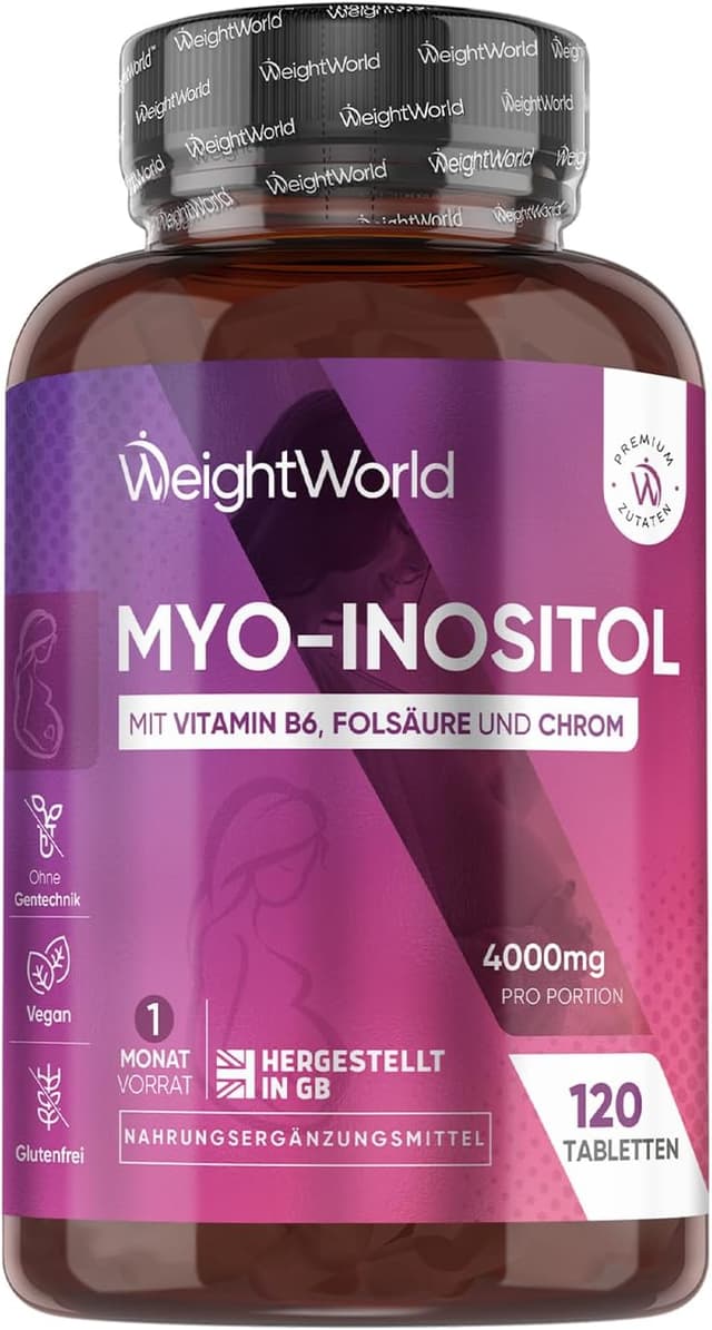 Detalle de Myo Inositol 4000 mg Tabletten von WeightWorld