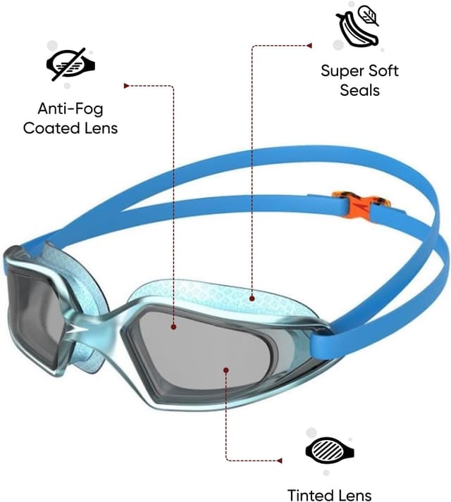 Thumbnail 1 de Speedo Junior Hydropulse Swimming Goggles Comfortable fit