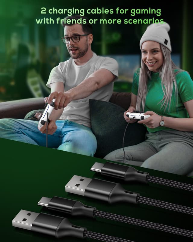 Thumbnail 6 de MENEEA USB-C Charging Cable 10ft for PS5 PS5 Pro Xbox Switch