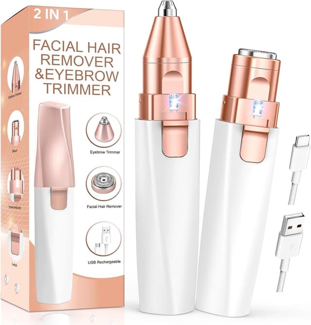 Detalle de Facial Hair Remover for Women 2 in 1 Peach Fuzz 👁️🗨