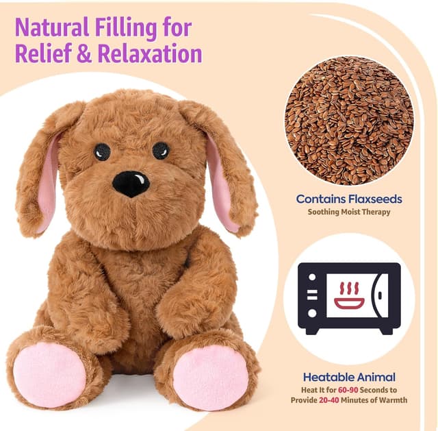 Detalle 2 de shownicer Wärmekissen Stofftier Hund 0,8 kg