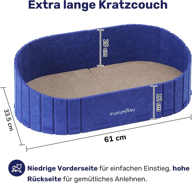 Detalle 2 de FUKUMARU Kratzbrett 61 cm Sofa-Form