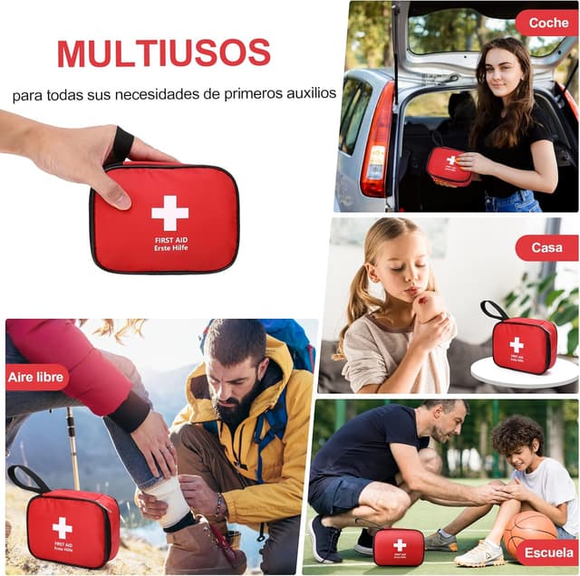 Thumbnail 3 de HONYAO Botiquín Primeros Auxilios 90 piezas 15x12x5 cm
